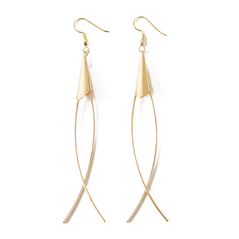 Long Fringe Female Fashion Personality Chain Earrings