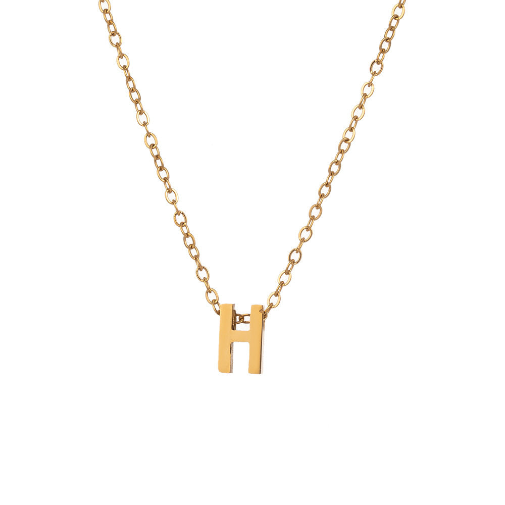 Fading English Letter Unisex Fashion Simple Necklaces