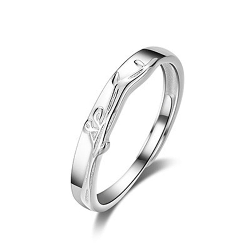 Lovesickness Lilac Couple Sterling Sier Pair Design Opening Birthday Rings