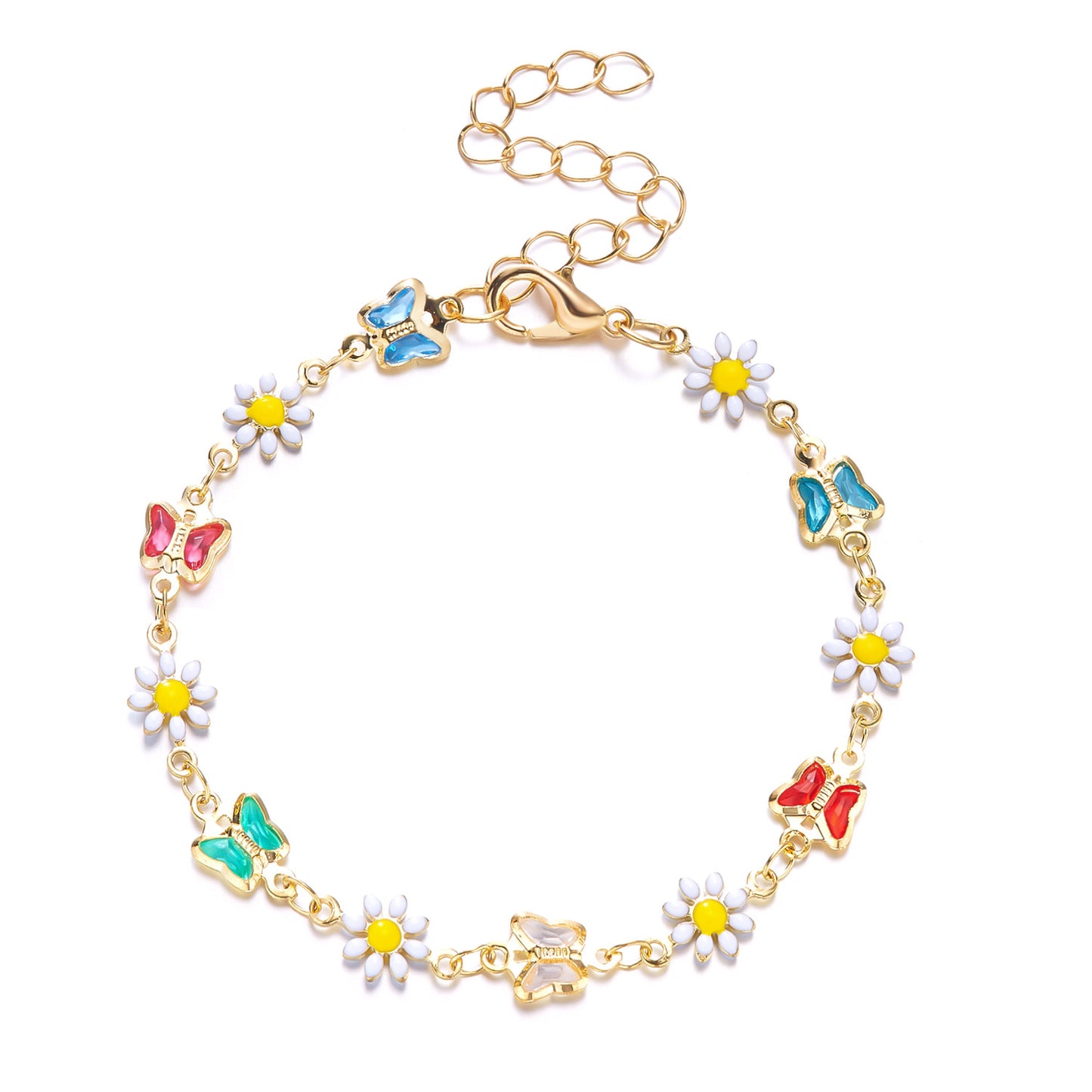 Colorful Oil Little Daisy Flower Fashion Bracelets