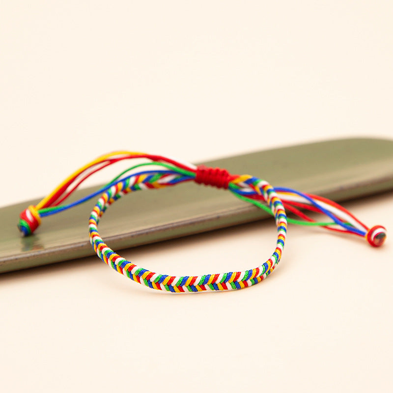 Women's & Men's Style Red Original Life String Colored Bracelets