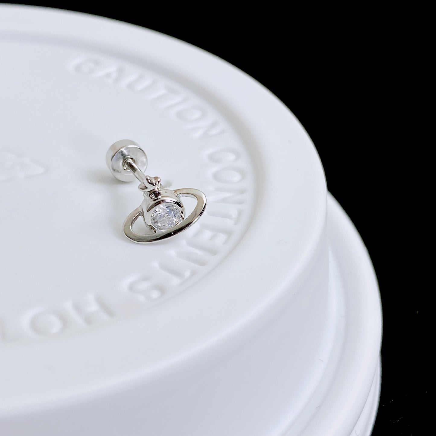 Exquisite Micro Inlaid Zircon Screw Ear Earrings