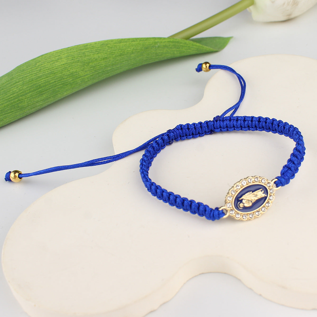 Personalized Virgin Mary Hand-woven Adjustable Card Bracelets