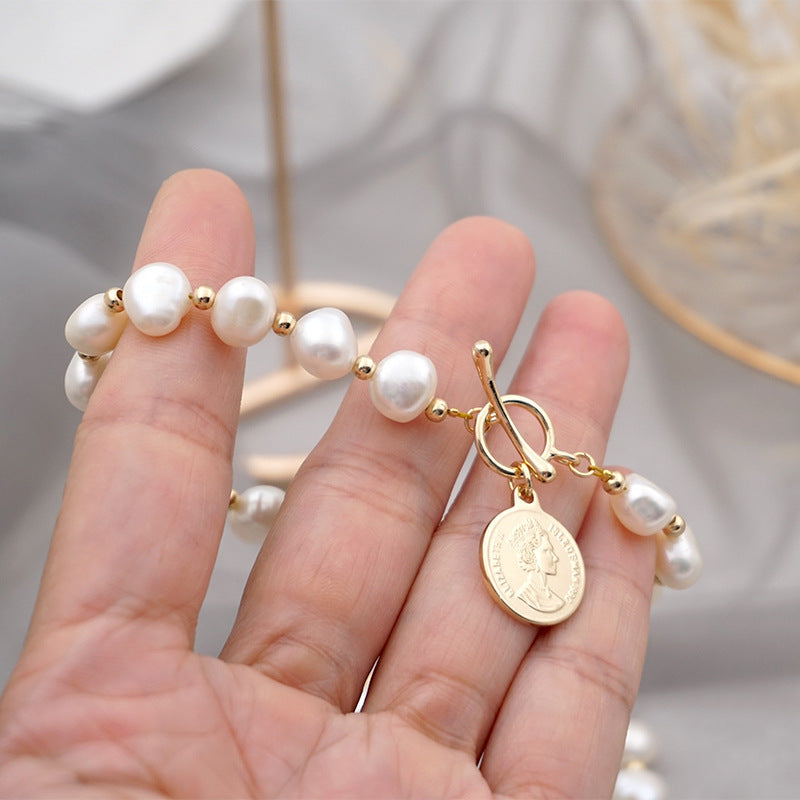 Freshwater Pearl Female Trendy Fashion Ace Head Bracelets