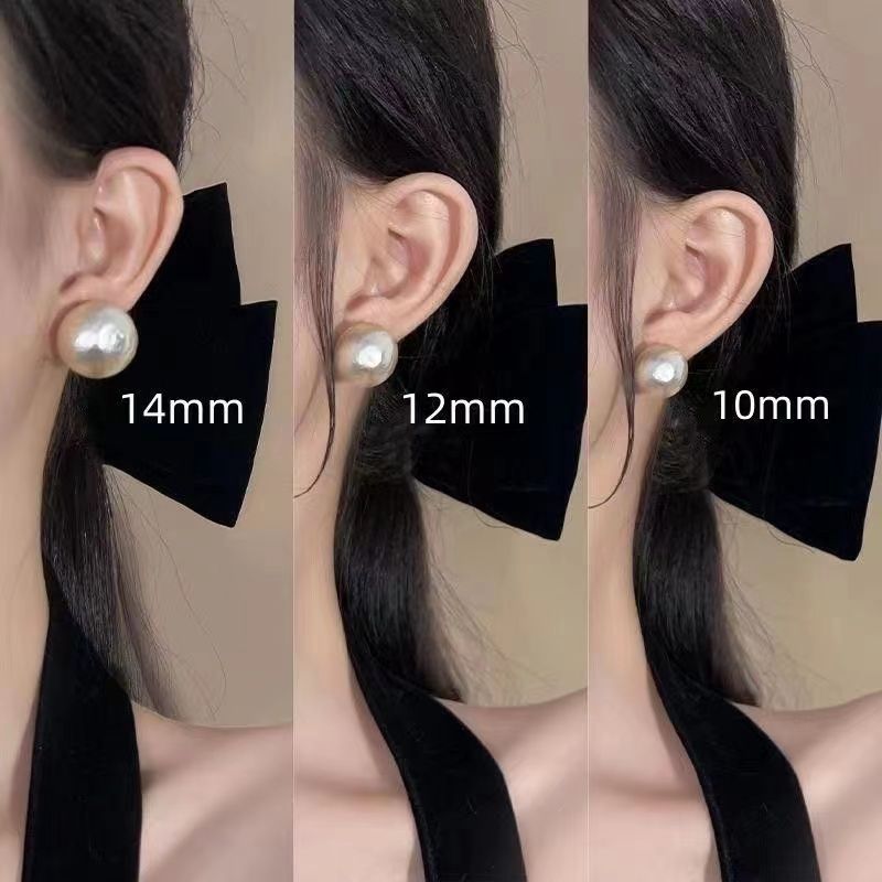 Needle Bright Pearl Female Light Luxury Earrings