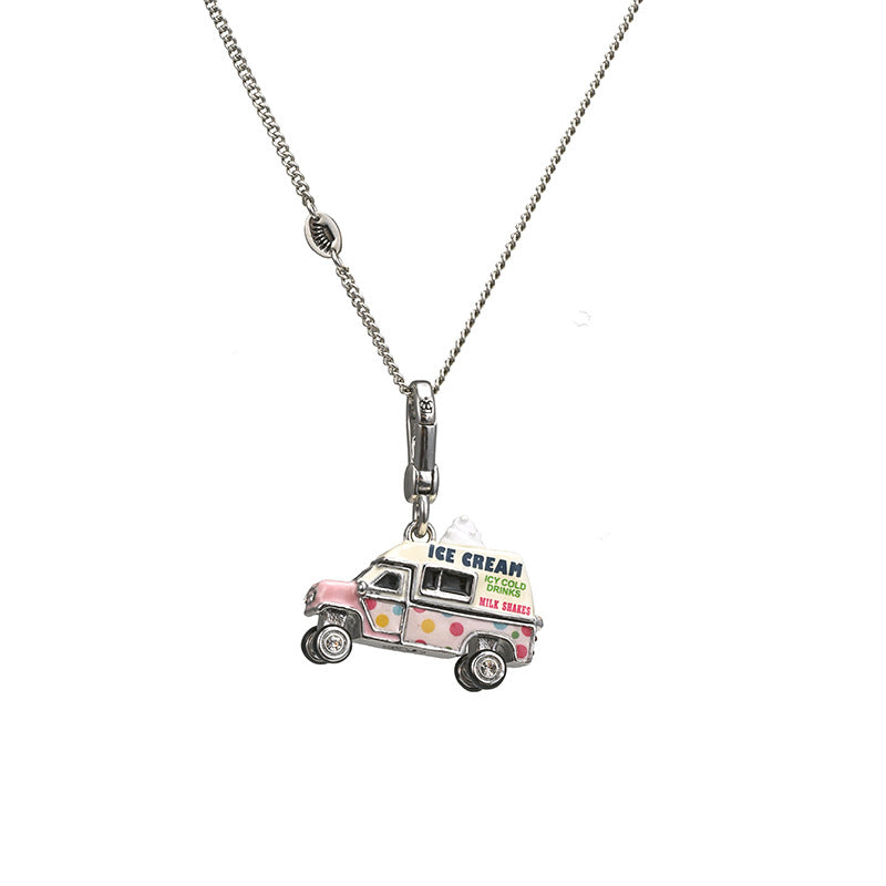 Ice Cream Car Sense Bag Key Necklaces