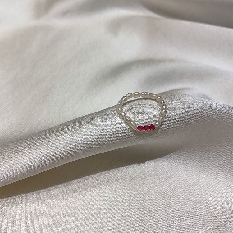 Sweet Crystal Twin Knuckle Elastic Elegant Rings
