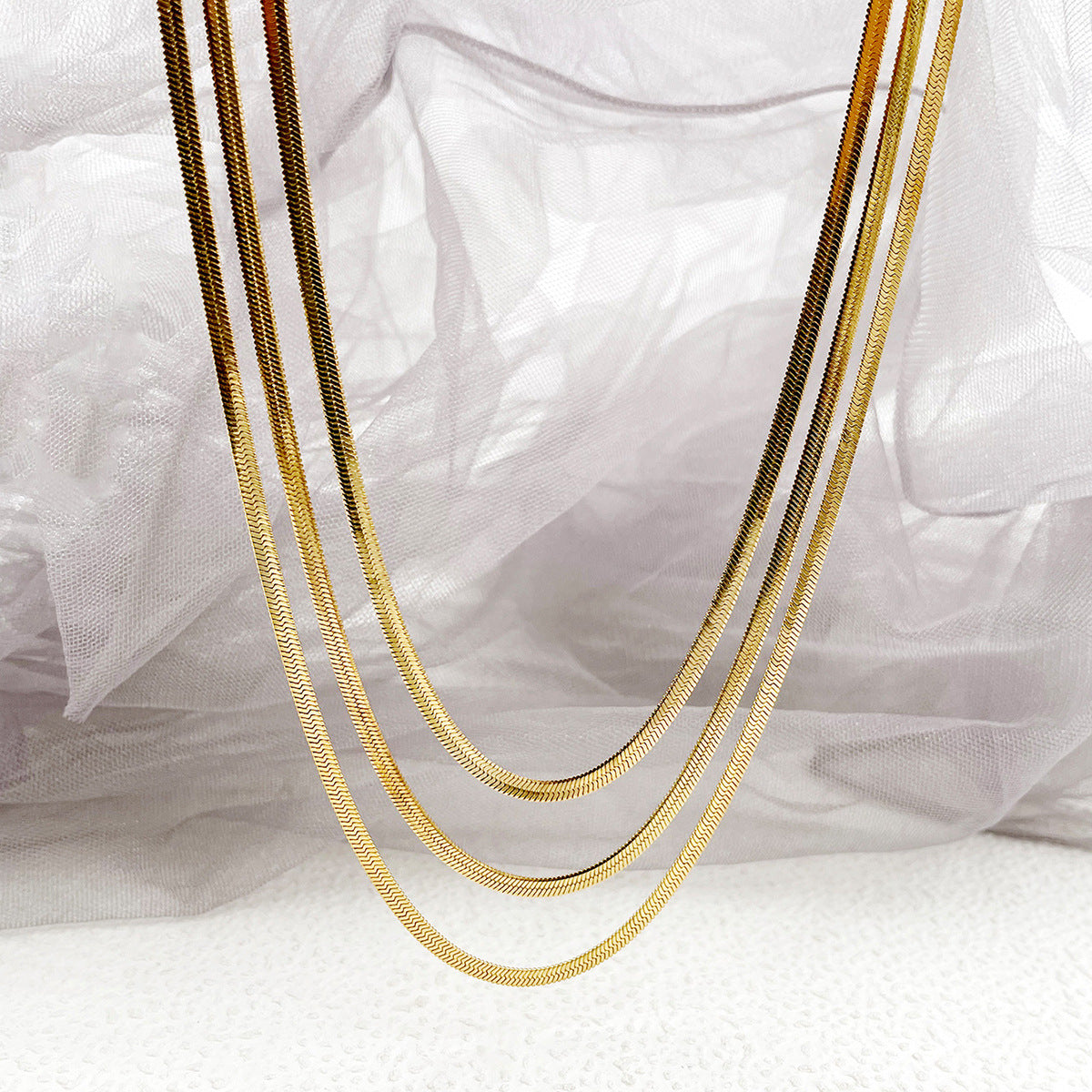 Women's & Men's Snake Bones Chain Simple Trendy Hip Hop Necklaces