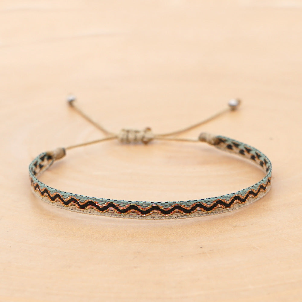 Women's South American Columbia Ethnic Style Webbing Bracelets