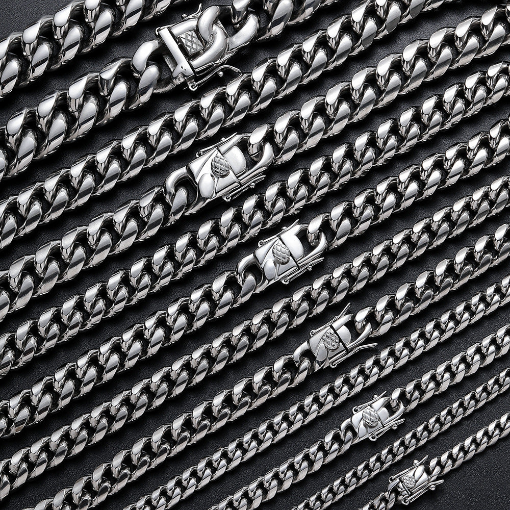 Men's Link Chain Stainless Steel Domineering Hip Necklaces