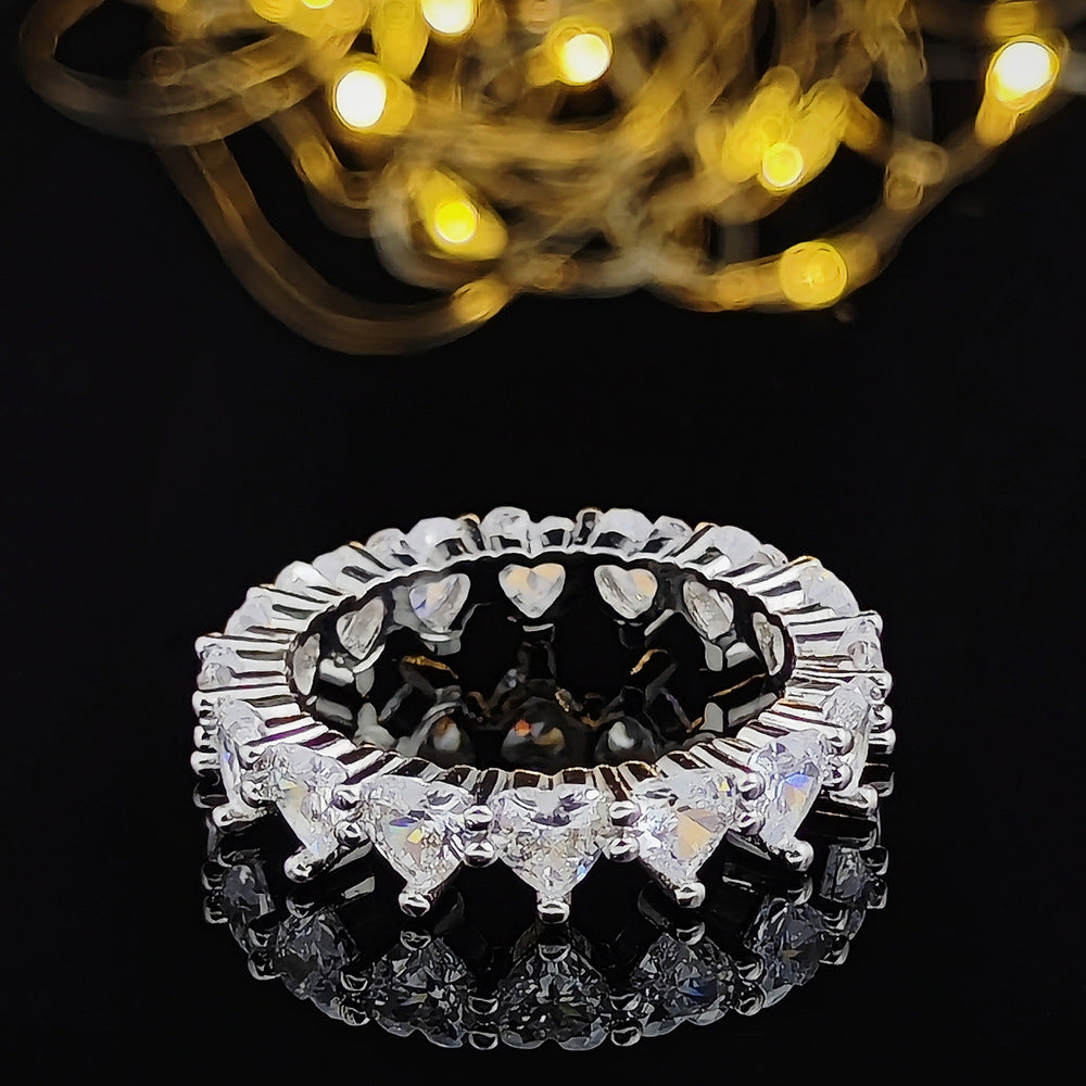 Full Diamond Simple Female Niche Advanced Rings