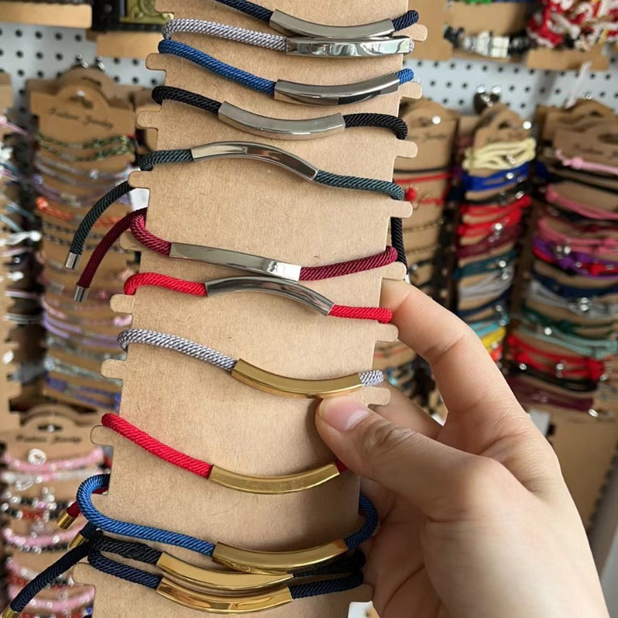 Material Stainless Steel Holiday Gift Advertising Small Titanium Bracelets