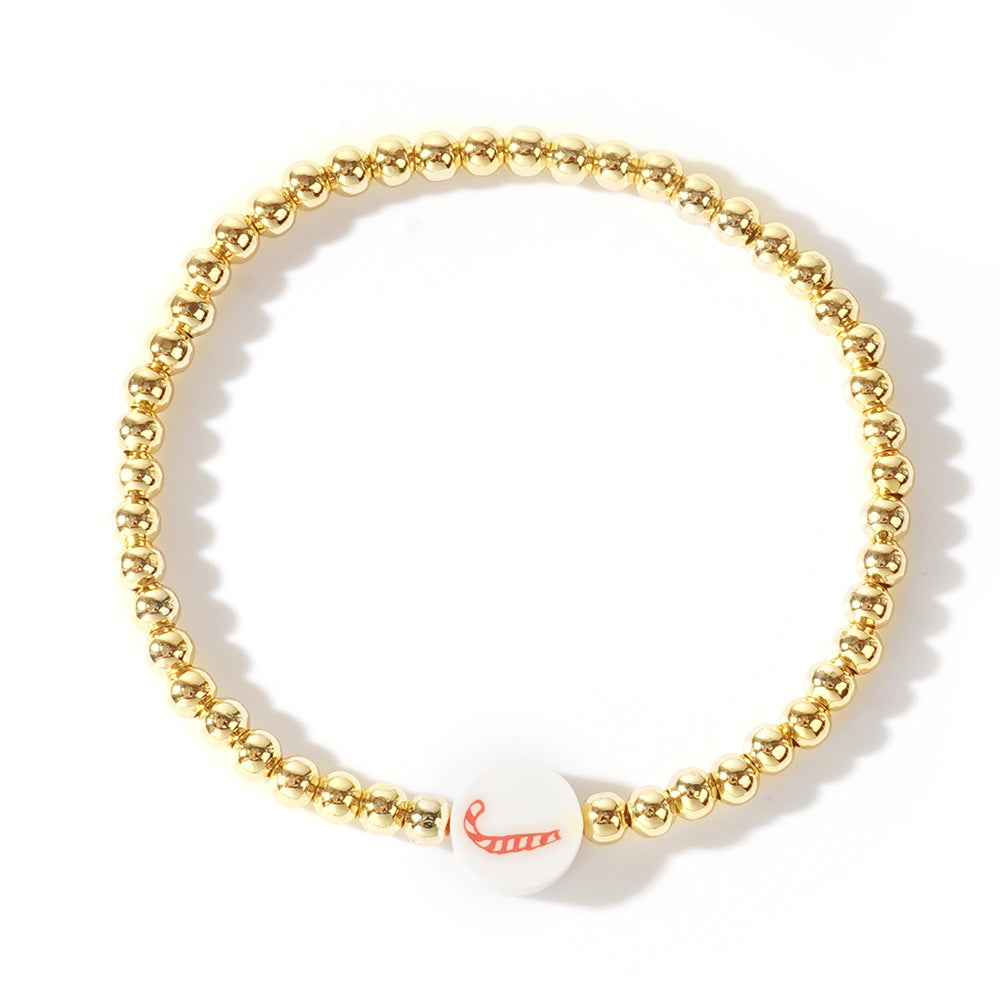Christmas Fresh Santa Claus Snowflake Tree Bracelets