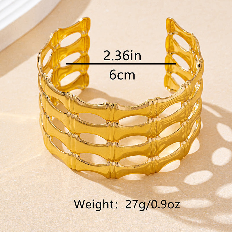 Printed Texture Round Minority Simple Fashion High-grade Bracelet