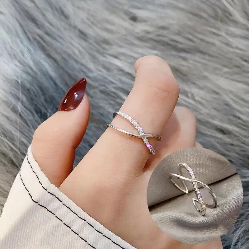 Niche Design Simple Zircon Personalized Stylish Rings
