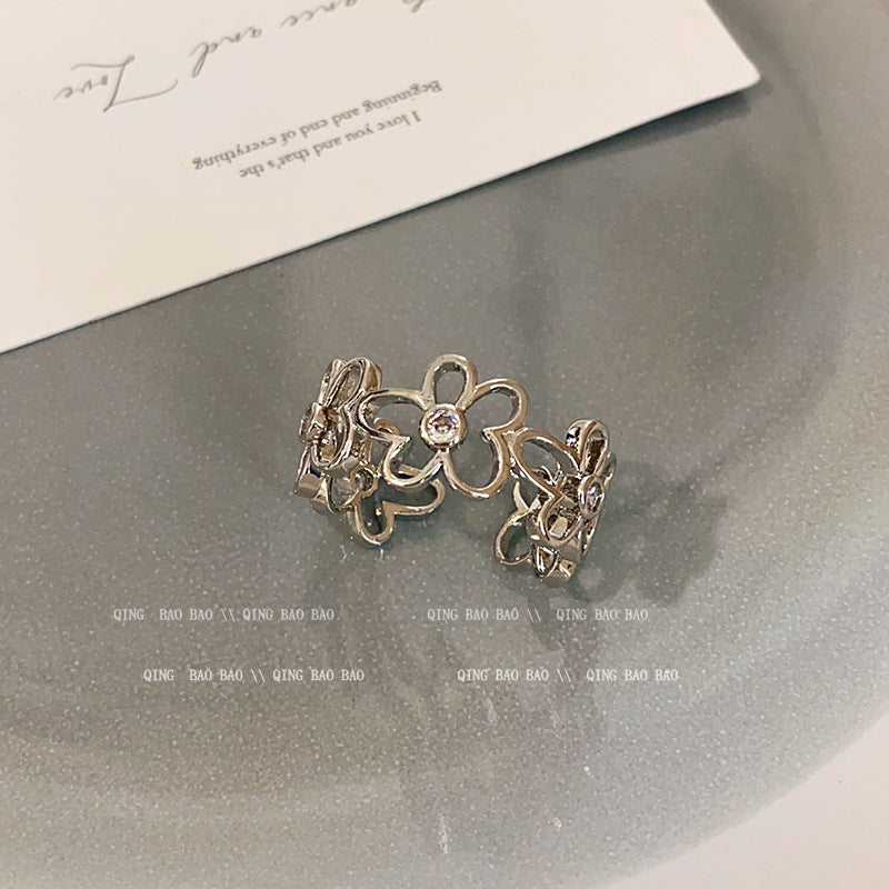 Niche Design Female Temperament Wild Personality Rings