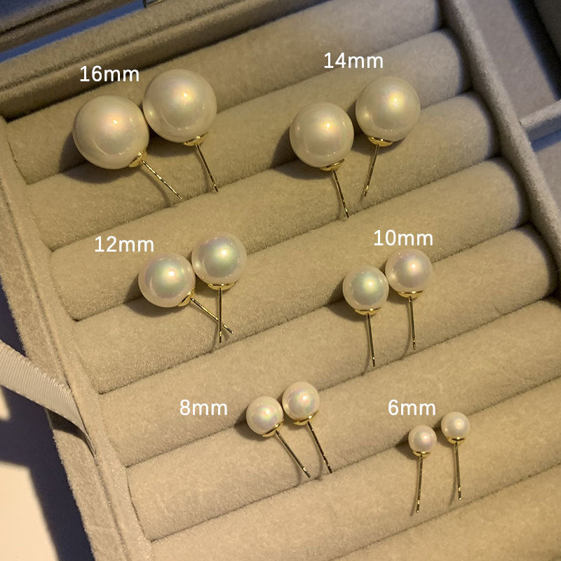Women's Sier Pearl Niche High-grade High Quality Earrings