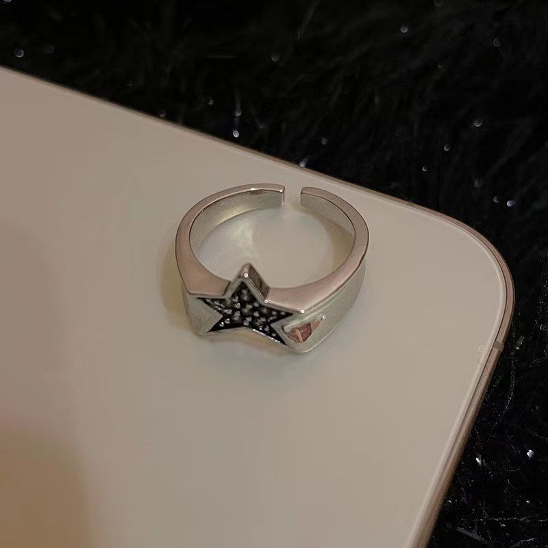 Retro Couple Index Finger Niche Design Rings