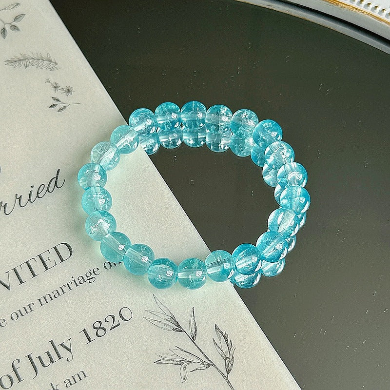 Purple Crystal Female Pliable Temperament Rosary Decompression Hand Bracelets