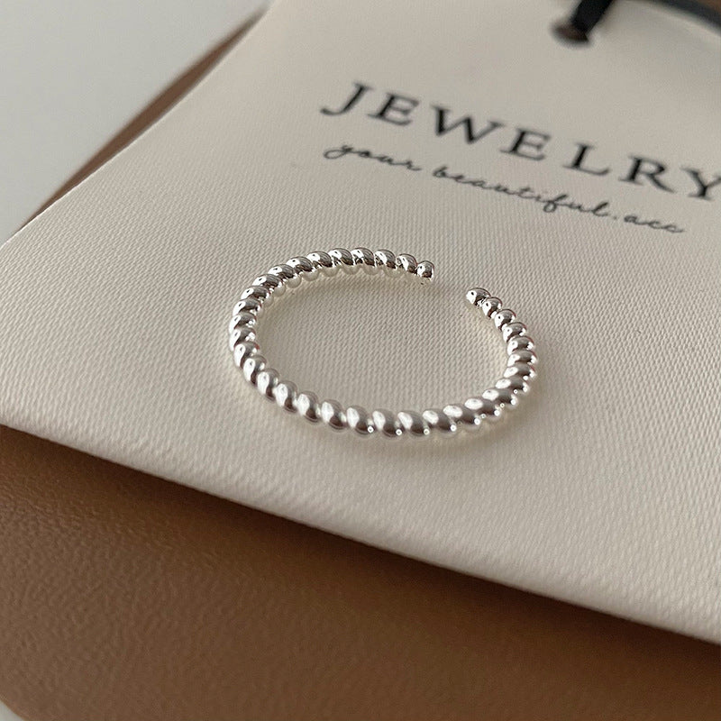 Rhinestone Pearl Female Design Retro Simple Rings