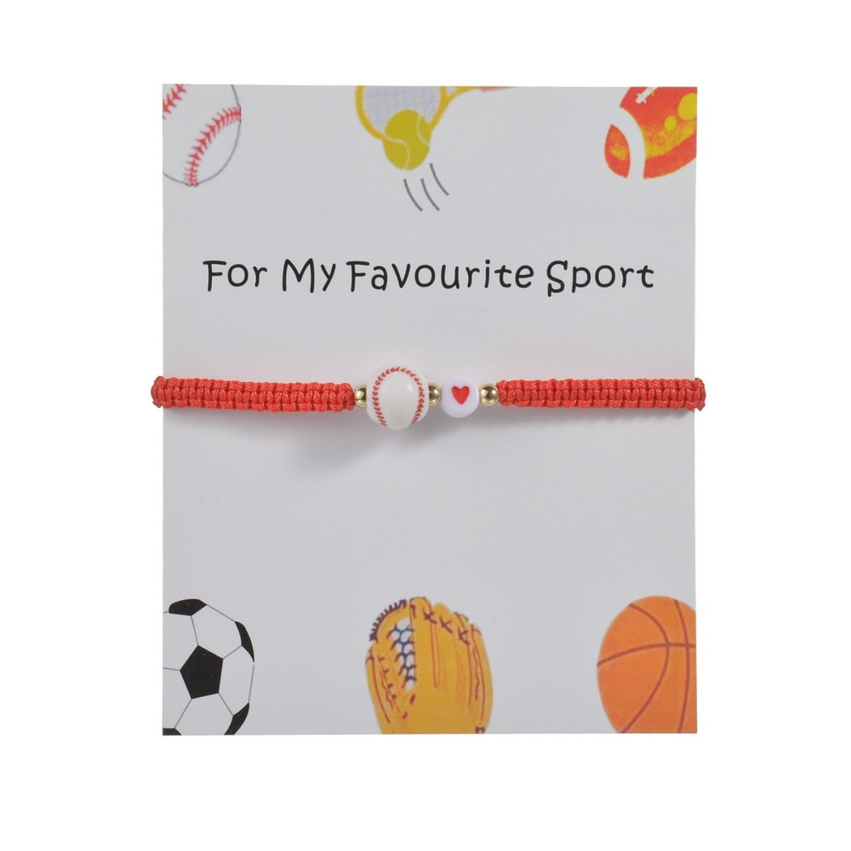 Football Basketball Baseball Tennis Rugby Volleyball Waterproof Bracelets