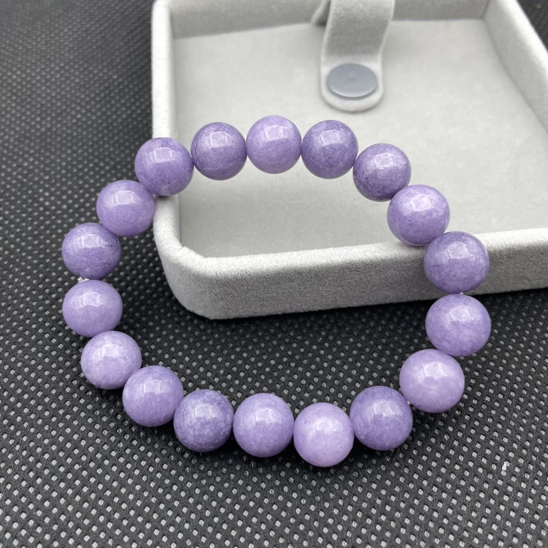 Women's & Men's Optimized Lavender Jade Crystal Fashion Live Bracelets