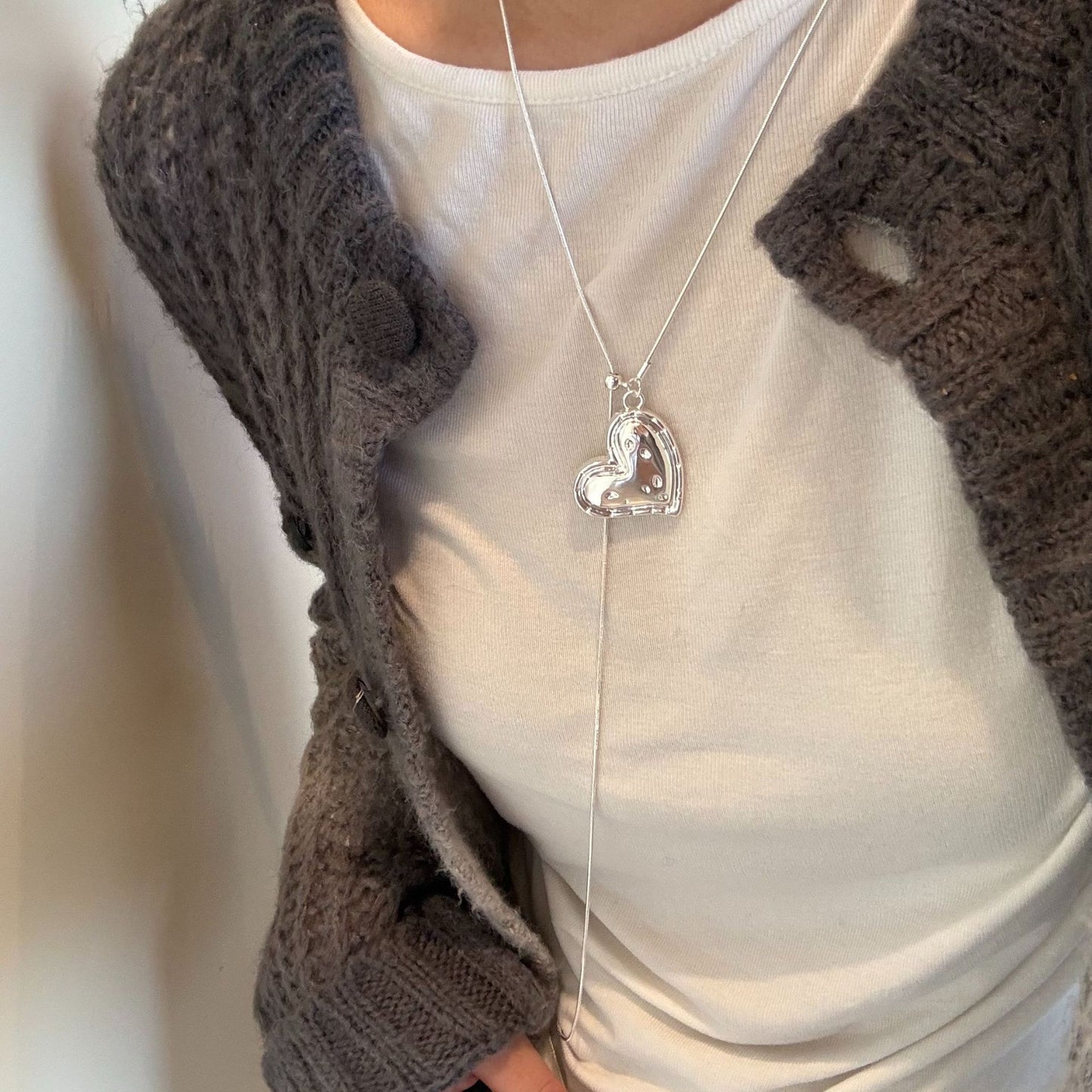 Korean Style Flower Bow Tie Texture Love Necklaces