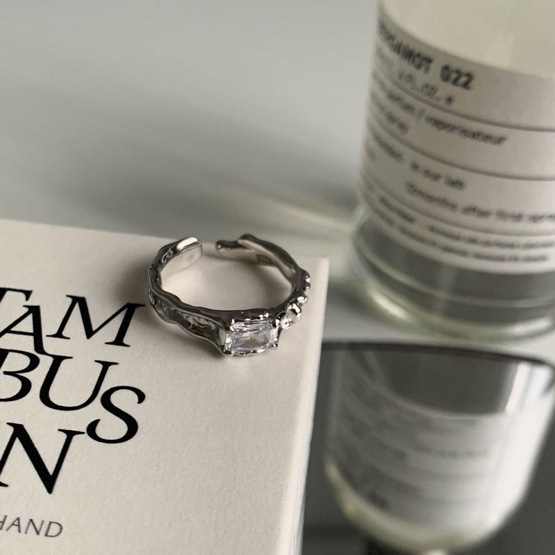 Niche Design French Irregular Dark Style Rings