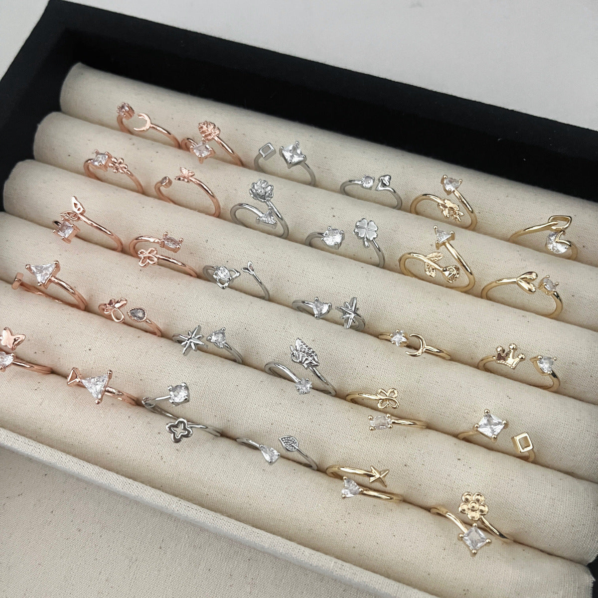 Heart-shaped Female Design Versatile High Sense Rings