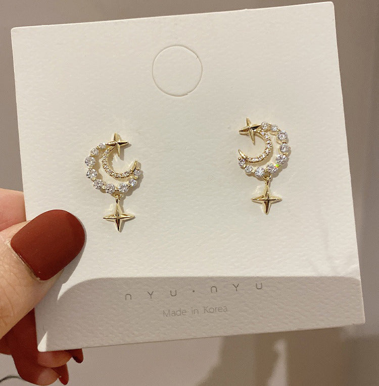 High-grade Female Niche Vintage Pearl Flower Elegant Earrings