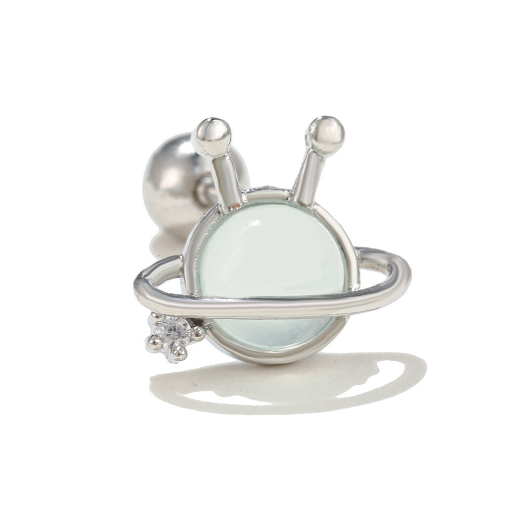 Space Element Ear Bone Alien Screw Earrings