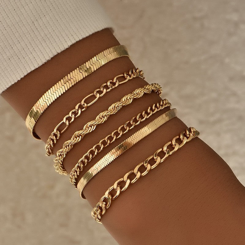 Ornament Exquisite Suit Personality Retro Metal Bracelets
