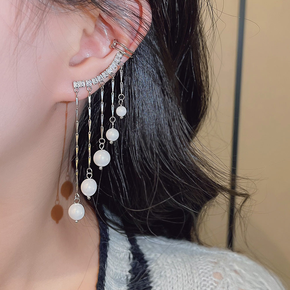 Women's Pearl Summer High-grade Niche Ear Clip Earrings