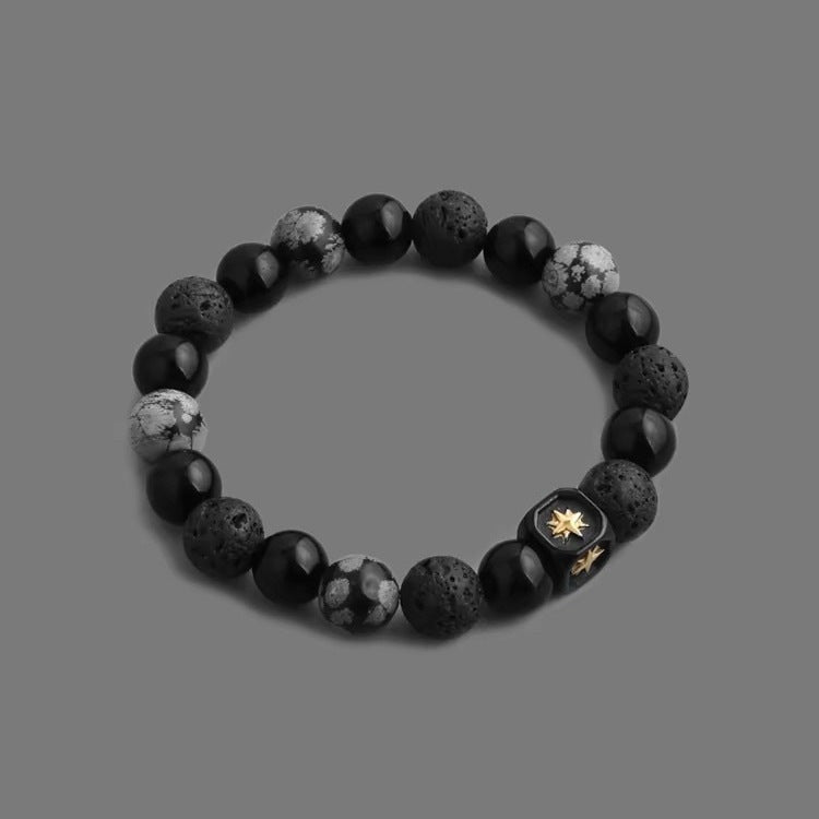 Women's & Men's Unisex Style Stitching Beaded Hip Hop Light Bracelets