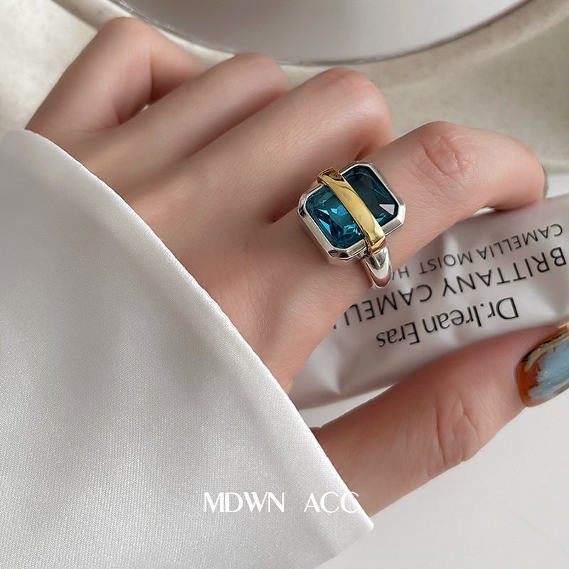Women's Shaped Retro Stylish Water Drop Texture Rings