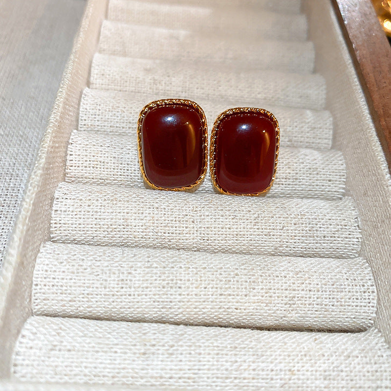 Sier High Sense All Match Fashion Earrings