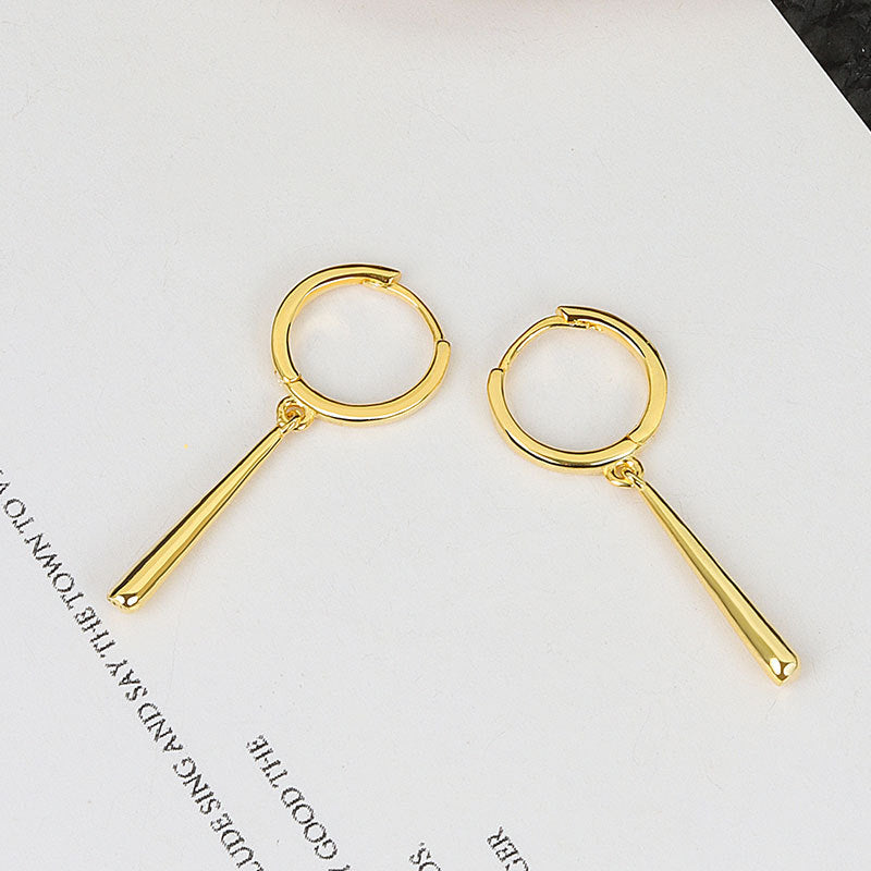 Women's & Men's Sier Long For Elegant Simple Trendy Earrings