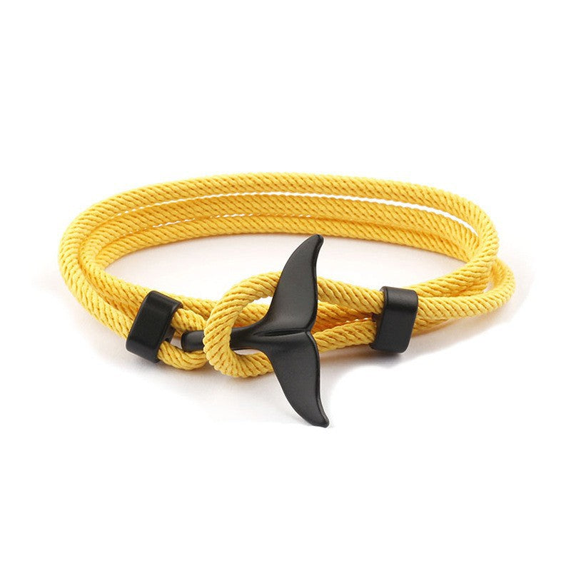 Whale Tail Woven Hand Strap Double Separable Mold Bracelets