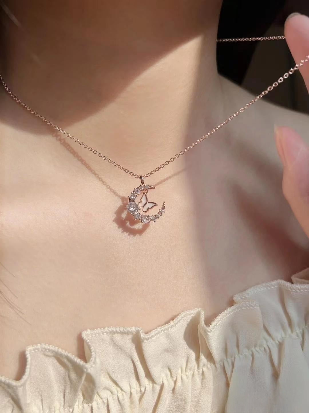 Women's For Korean Style Sweet Rhinestone Advanced Necklaces