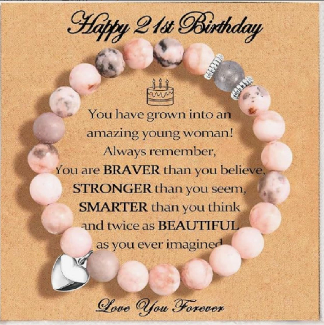 Heart Magnetic Powder Zebra Adjustable Hand Bracelets