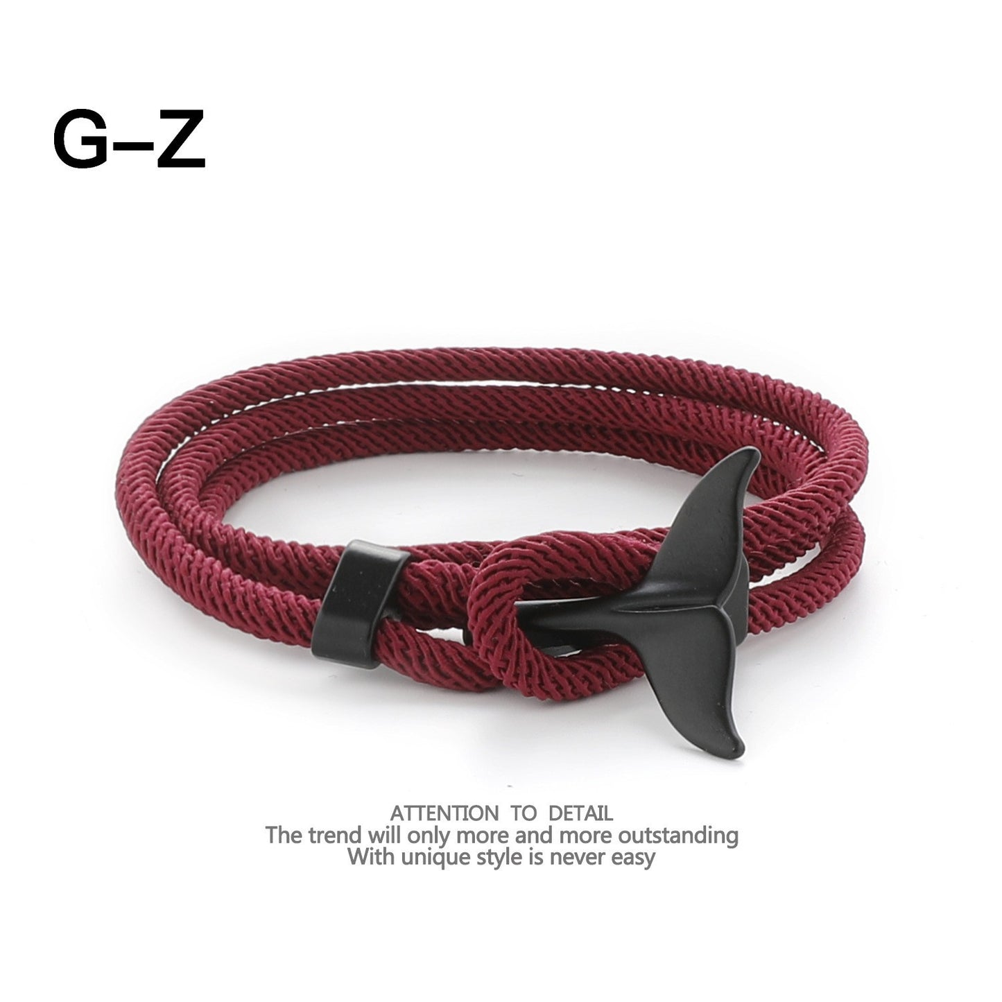 Whale Tail Woven Hand Strap Double Separable Mold Bracelets