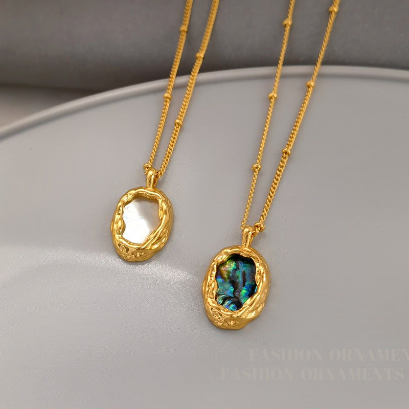 Green High Sense Shell Fashion Clavicle Necklaces
