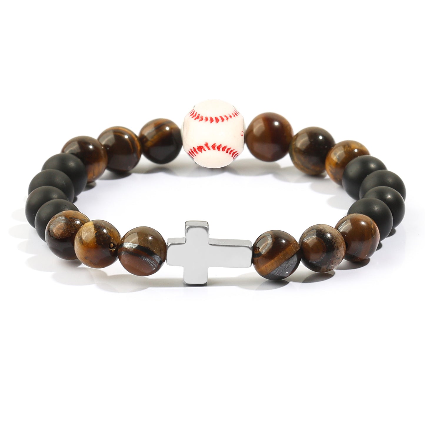 Women's & Men's Tigereye Sports Black Frosted Stone Vintage Bracelets