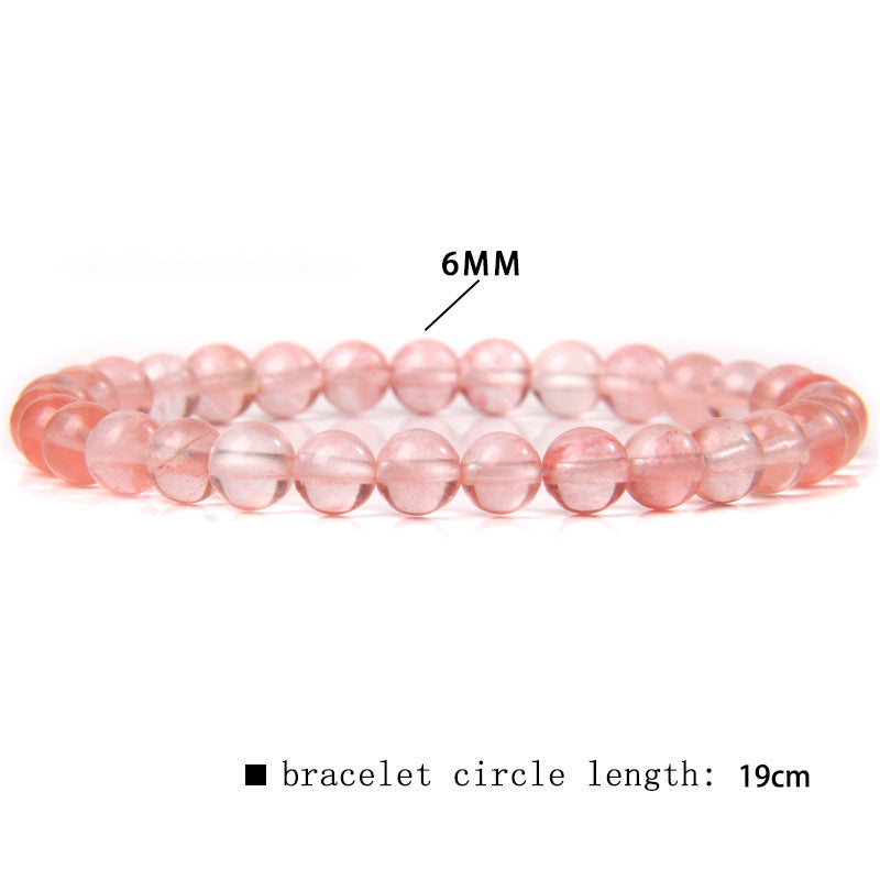 Women's & Men's Single Circle Beaded Natural Agate Stone Bracelets