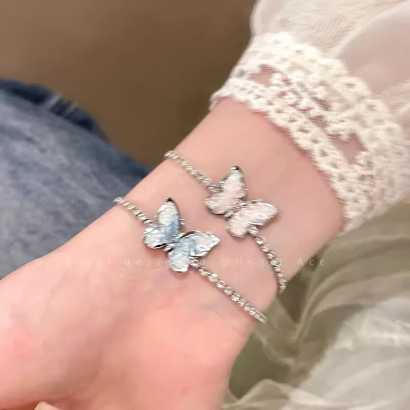 Butterfly Pull-out Female Style Girlfriends Light Luxury Minority Bracelets