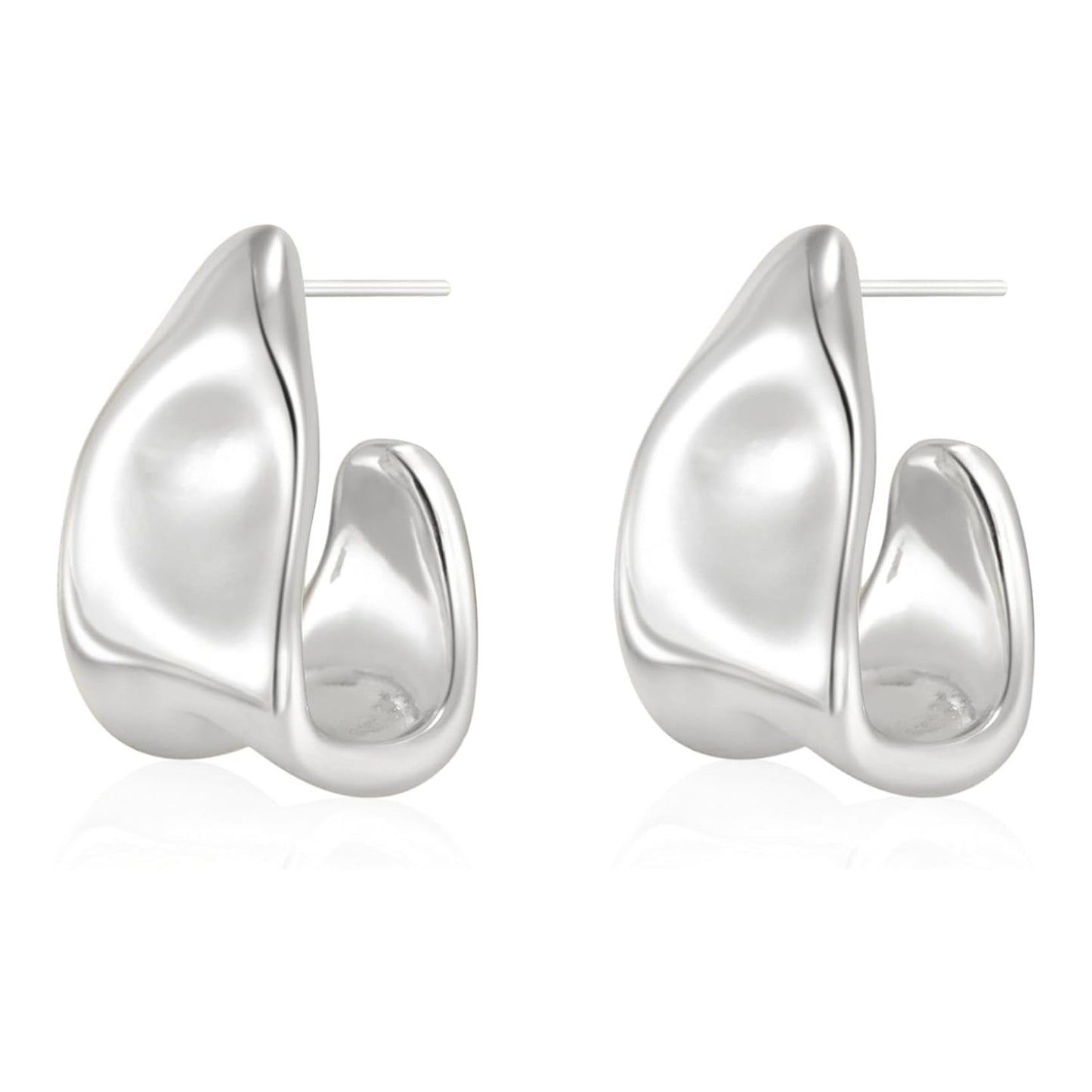 Women's Fashion Irregular Geometric Ear Gold-plated Stainless Earrings