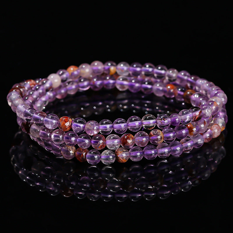Jewelry Natural Super Seven Garnet Colorful Bracelets