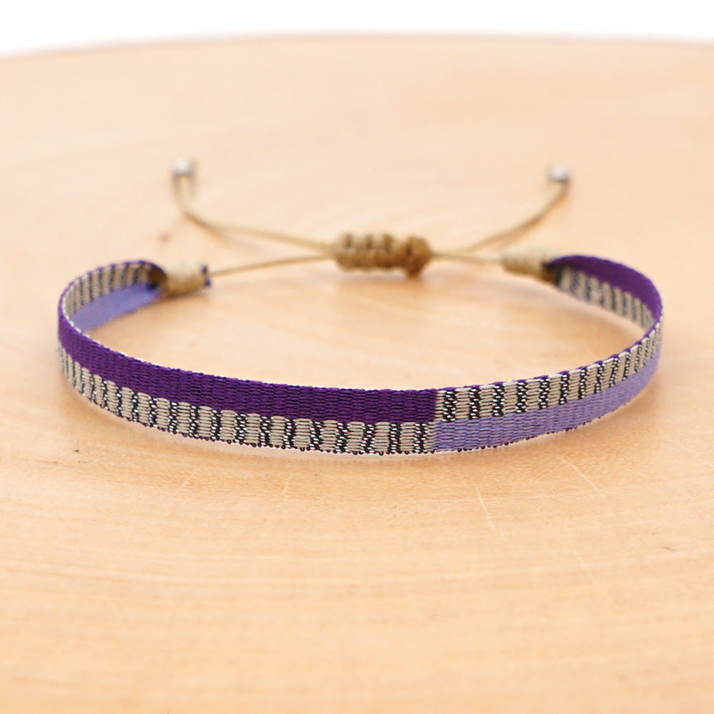 Women's South American Columbia Ethnic Style Webbing Bracelets