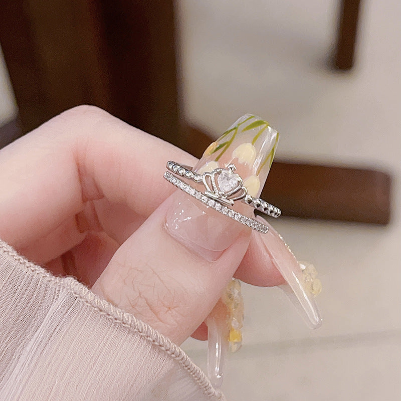 Women's Suit Crown Cross Simple Matching Stylish Opening Bracelets