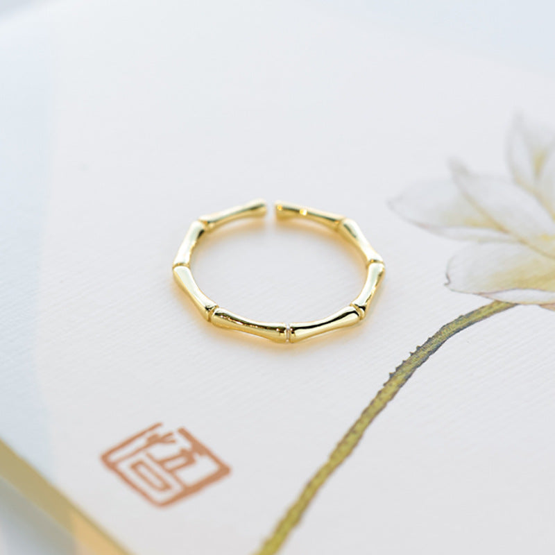 Women's Niche Design Fashion Personality Round Opening Rings